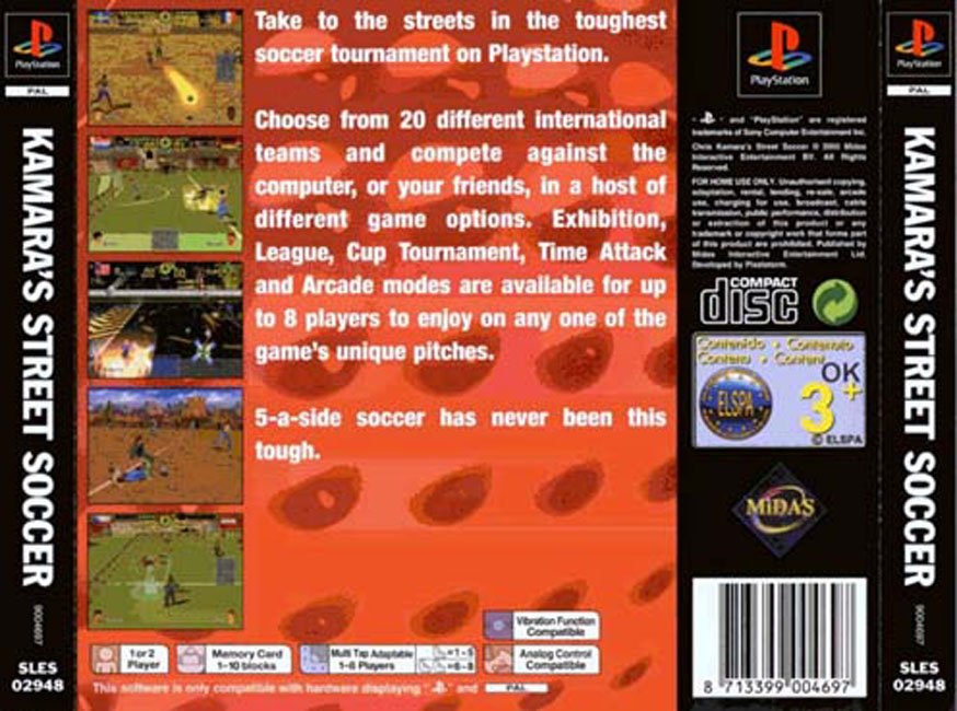 Contraportada de Chris Kamara's Street Soccer · EU