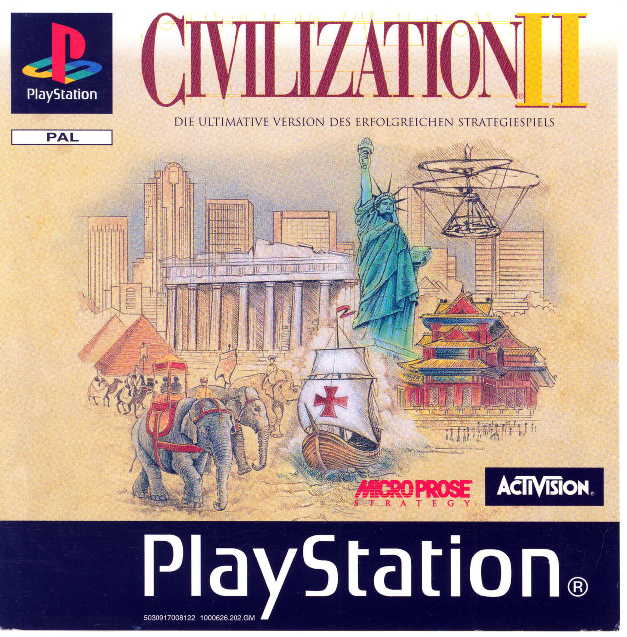 Portada de Civilization II · PAL Alemania