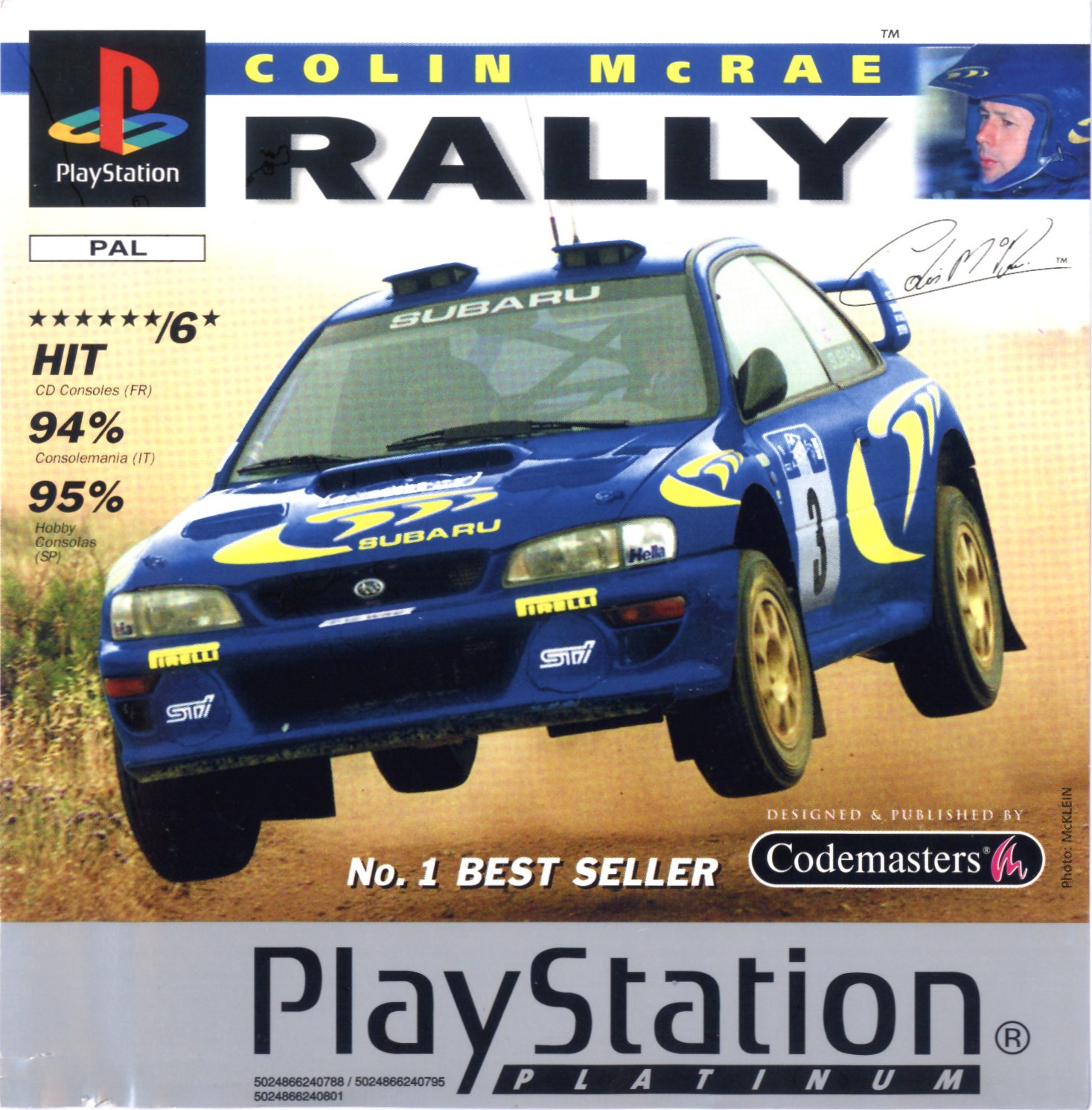 Portada · Platinum de Colin McRae Rally · ES