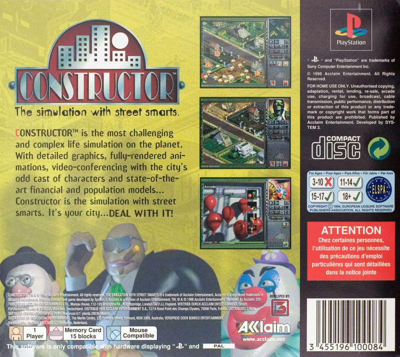 Contraportada de Constructor · EU