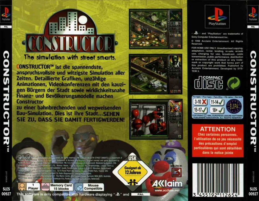 Contraportada de Constructor · DE