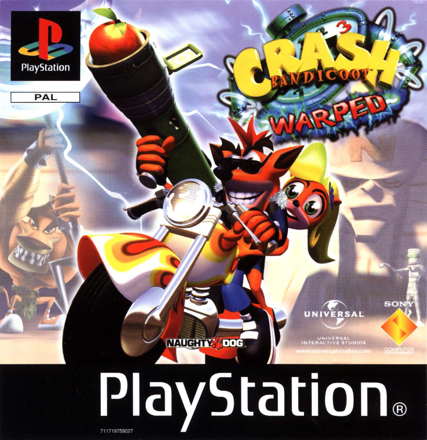 Portada de Crash Bandicoot 3 Warped · EU