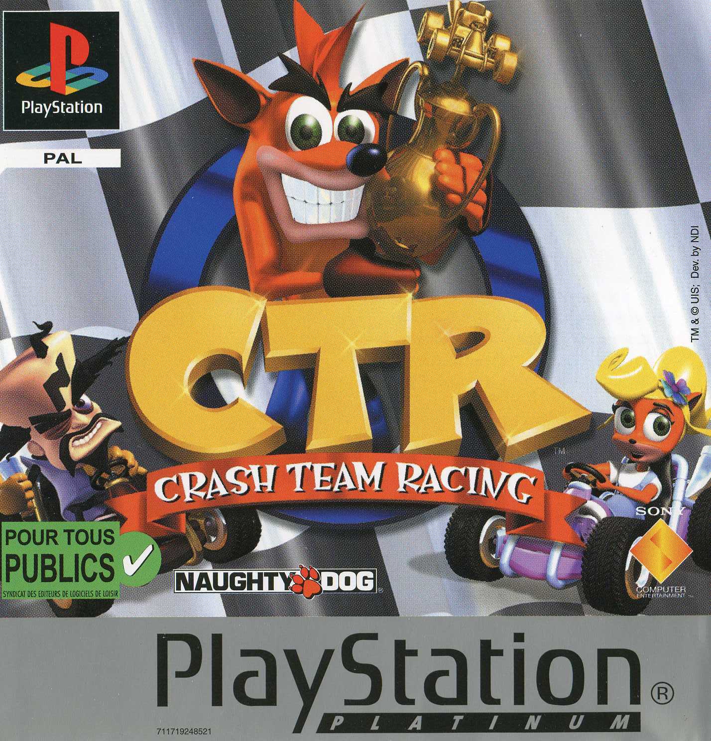 Portada · Platinum de CTR: Crash Team Racing · FR
