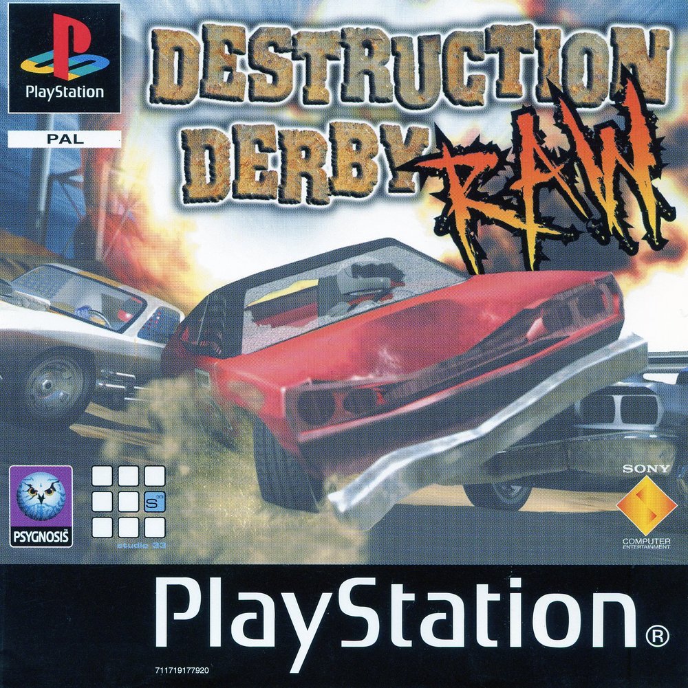 Portada de Destruction Derby Raw · PAL Europa