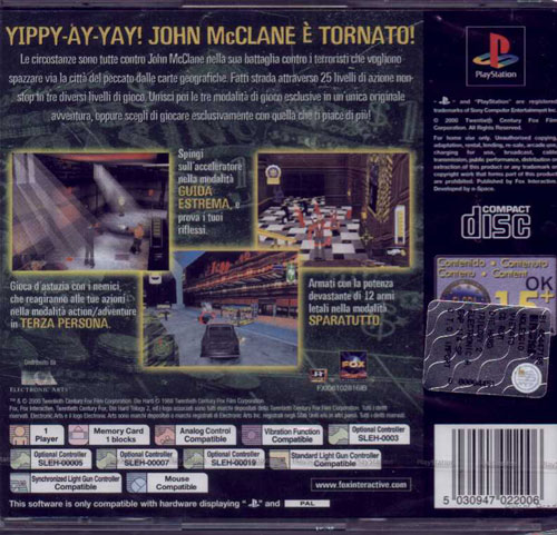 Contraportada de Die Hard Trilogy 2 - Viva Las Vegas · IT