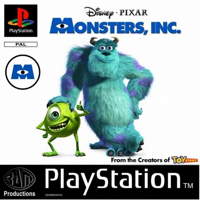 Portada de Disney / Pixar - Monsters en Co. - Schrik Eiland · PAL Países Bajos