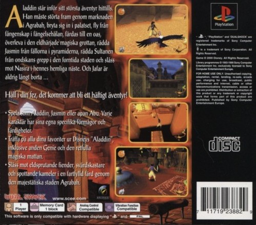 Contraportada de Disney's Aladdin Nasira's Hämnd · SE