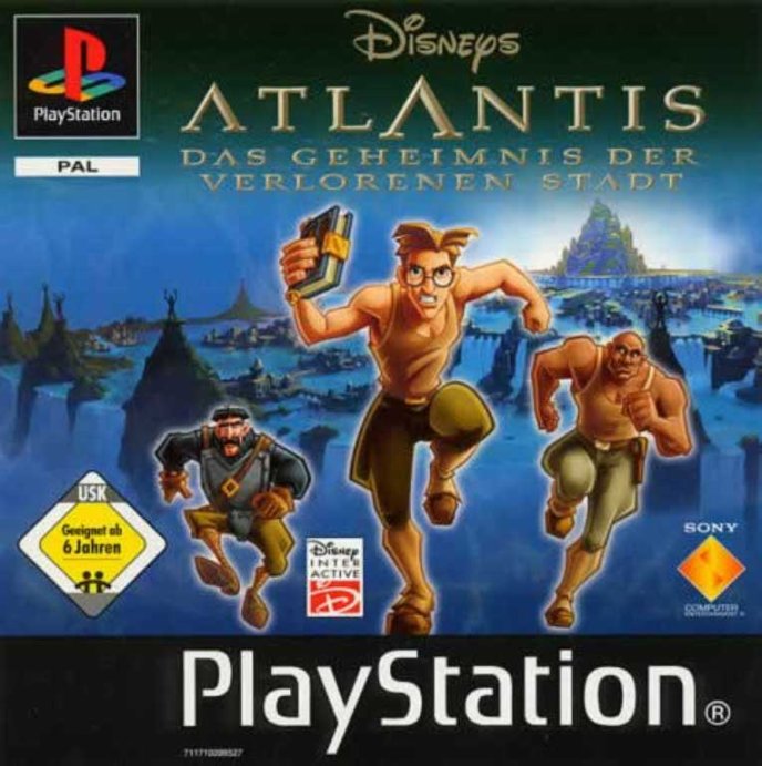 Portada de Disney's Atlantis - Das Geheimnis Der Verlorenen Stadt · PAL Alemania