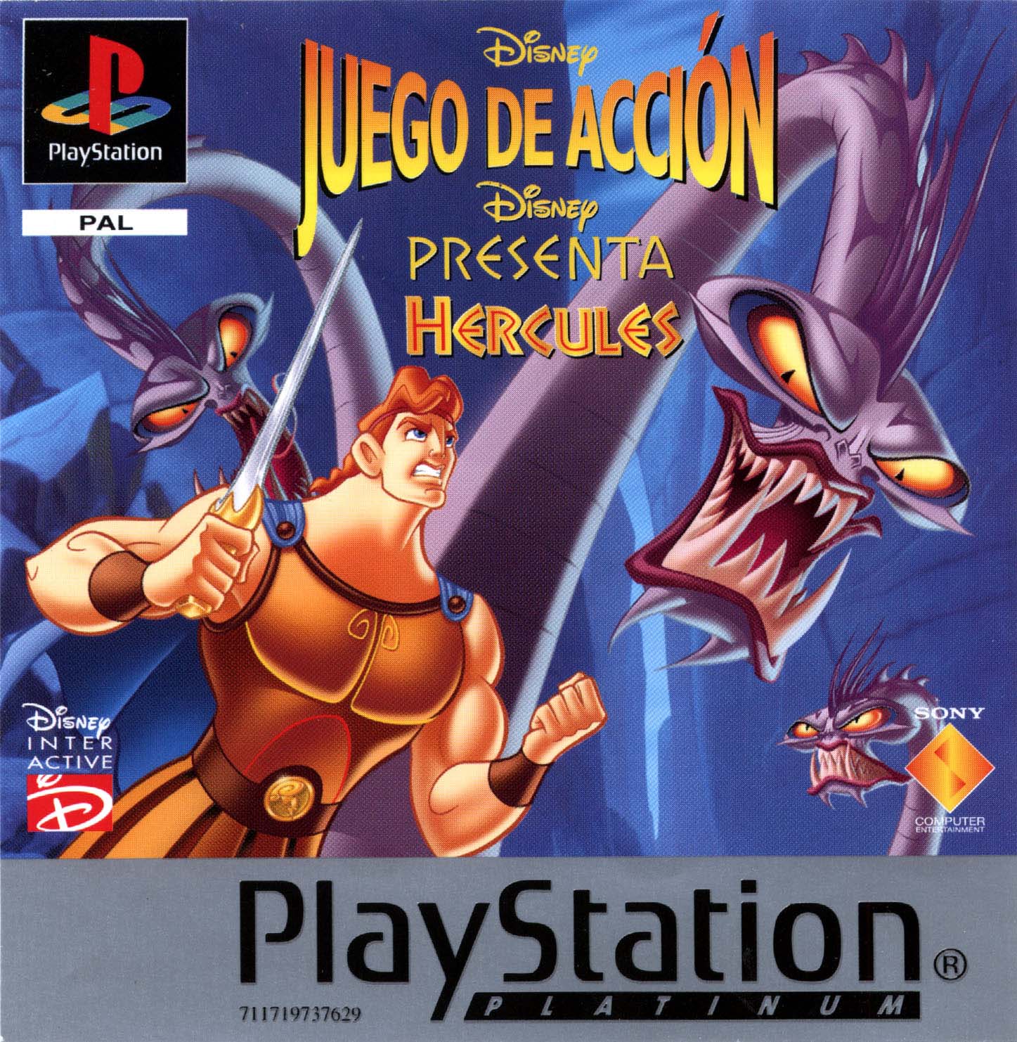 Portada · Platinum de Disney's Hercules - Juego de Accion · ES