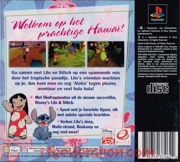 Contraportada de Disney's Lilo & Stitch - Heisa op Hawaï · NL