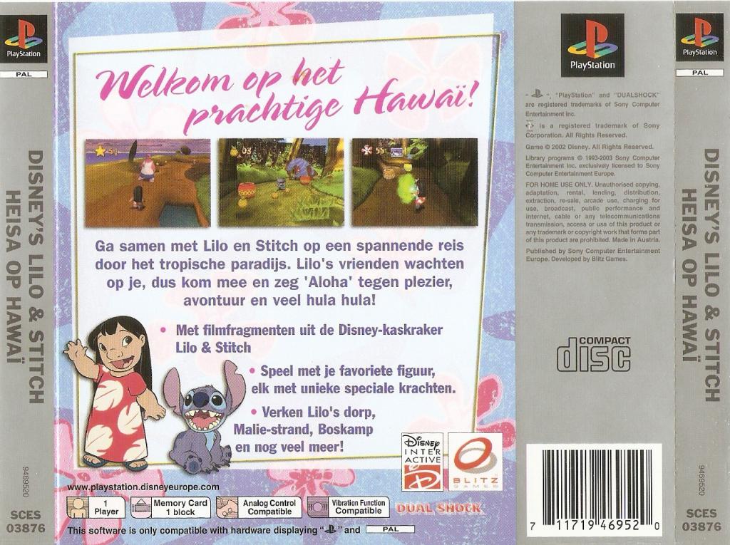 Contraportada · Platinum de Disney's Lilo & Stitch - Heisa op Hawaï · NL