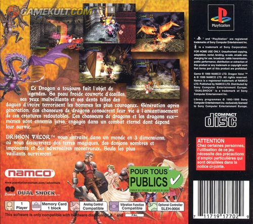 Contraportada de Dragon Valor · FR