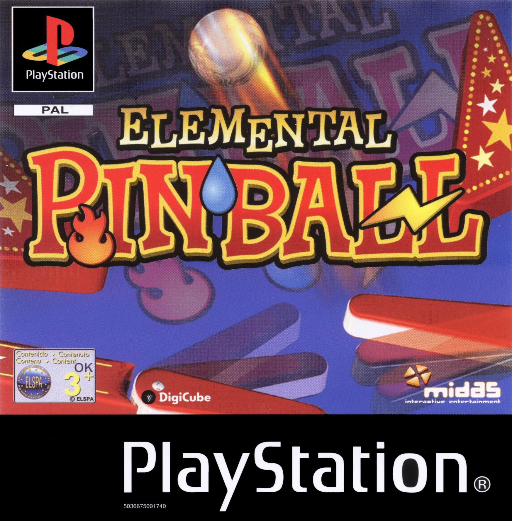 Portada de Elemental Pinball · EU