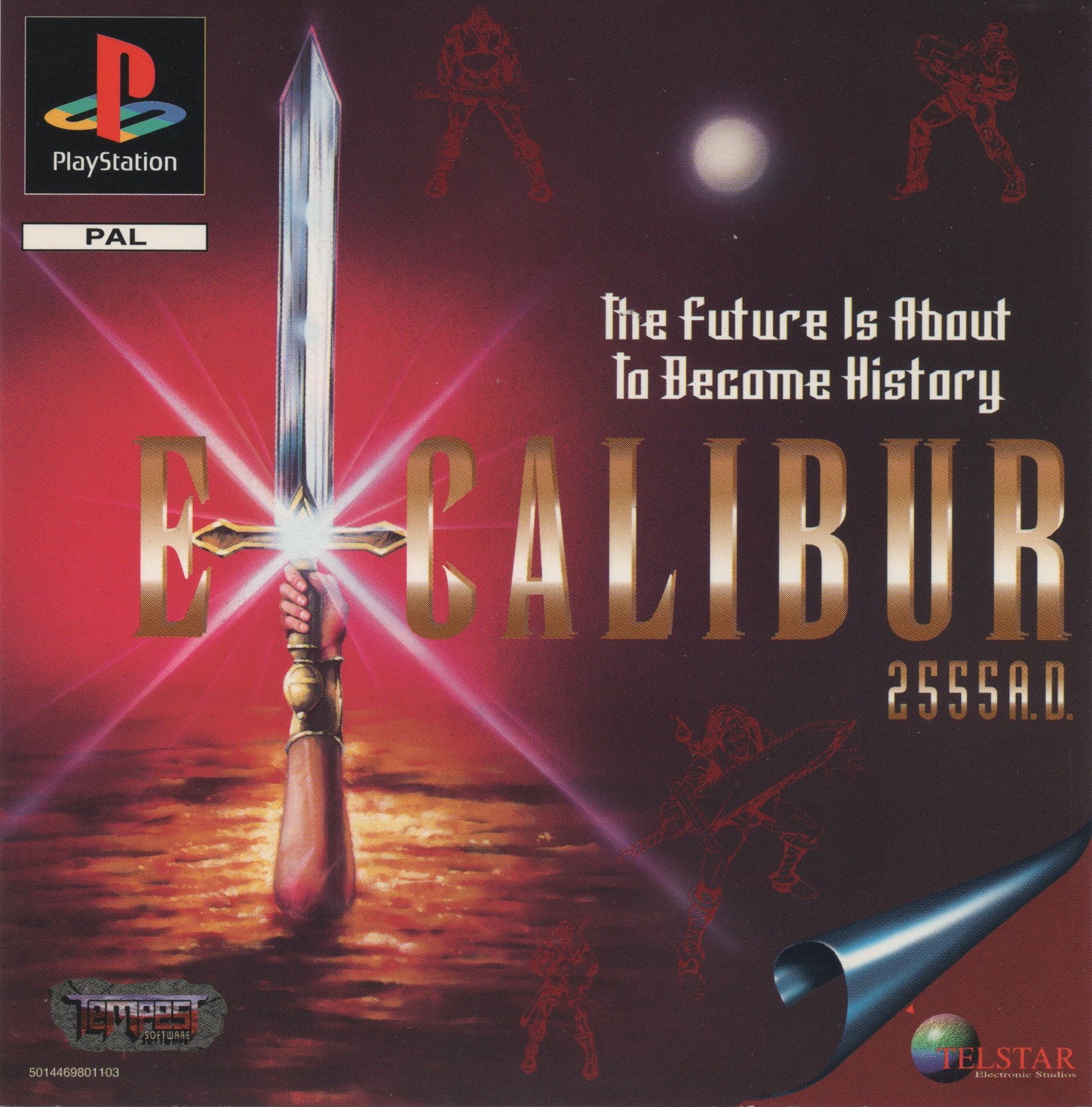 Portada de Excalibur 2555 A.D. · PAL Europa