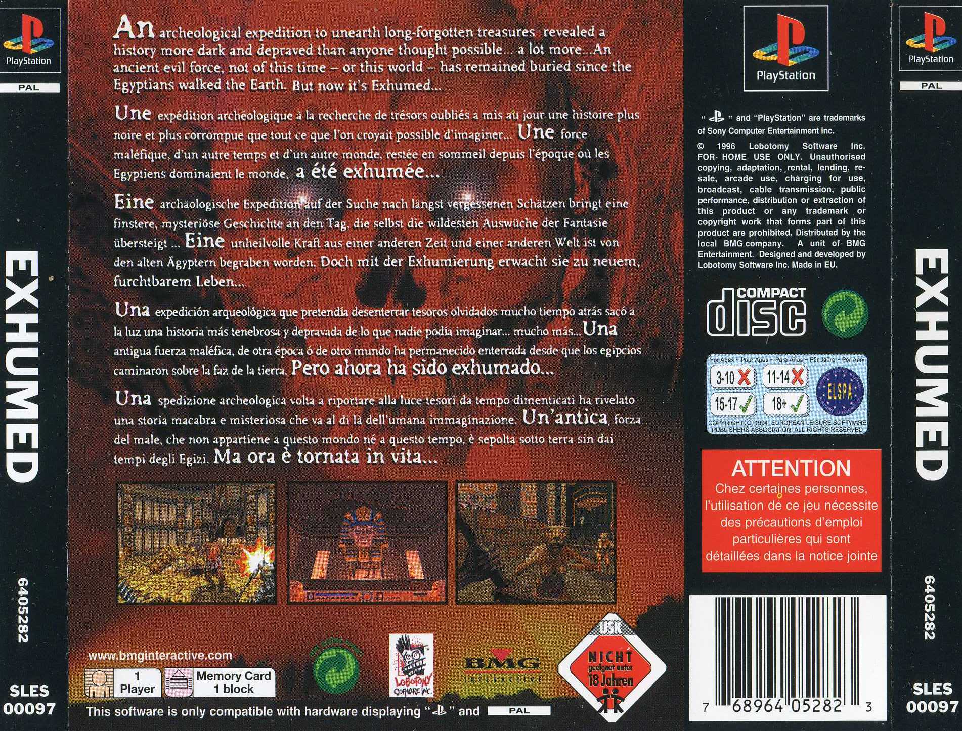 Contraportada de Exhumed · EU