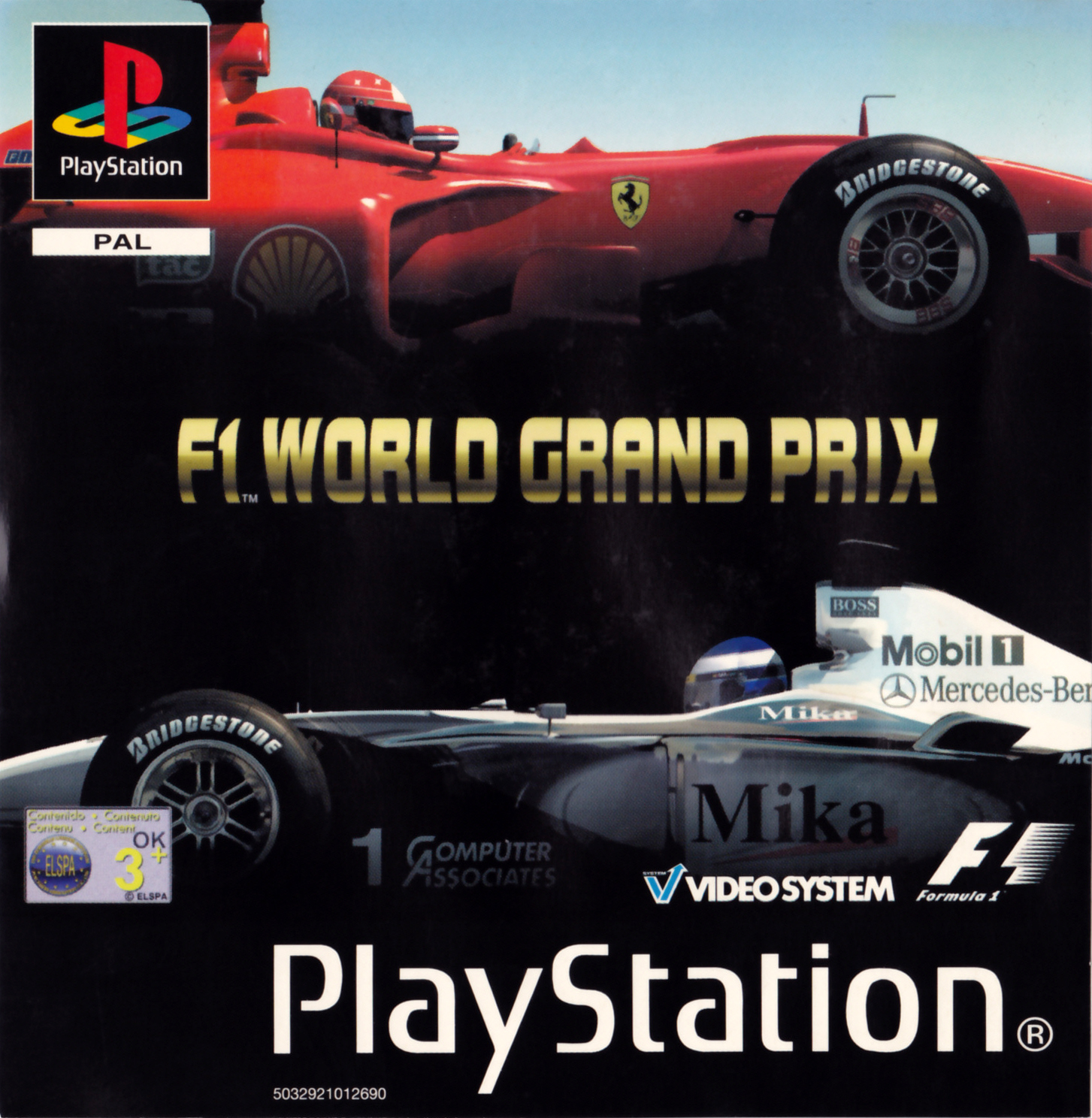 Portada de F1 World Grand Prix 2000 · PAL Europa