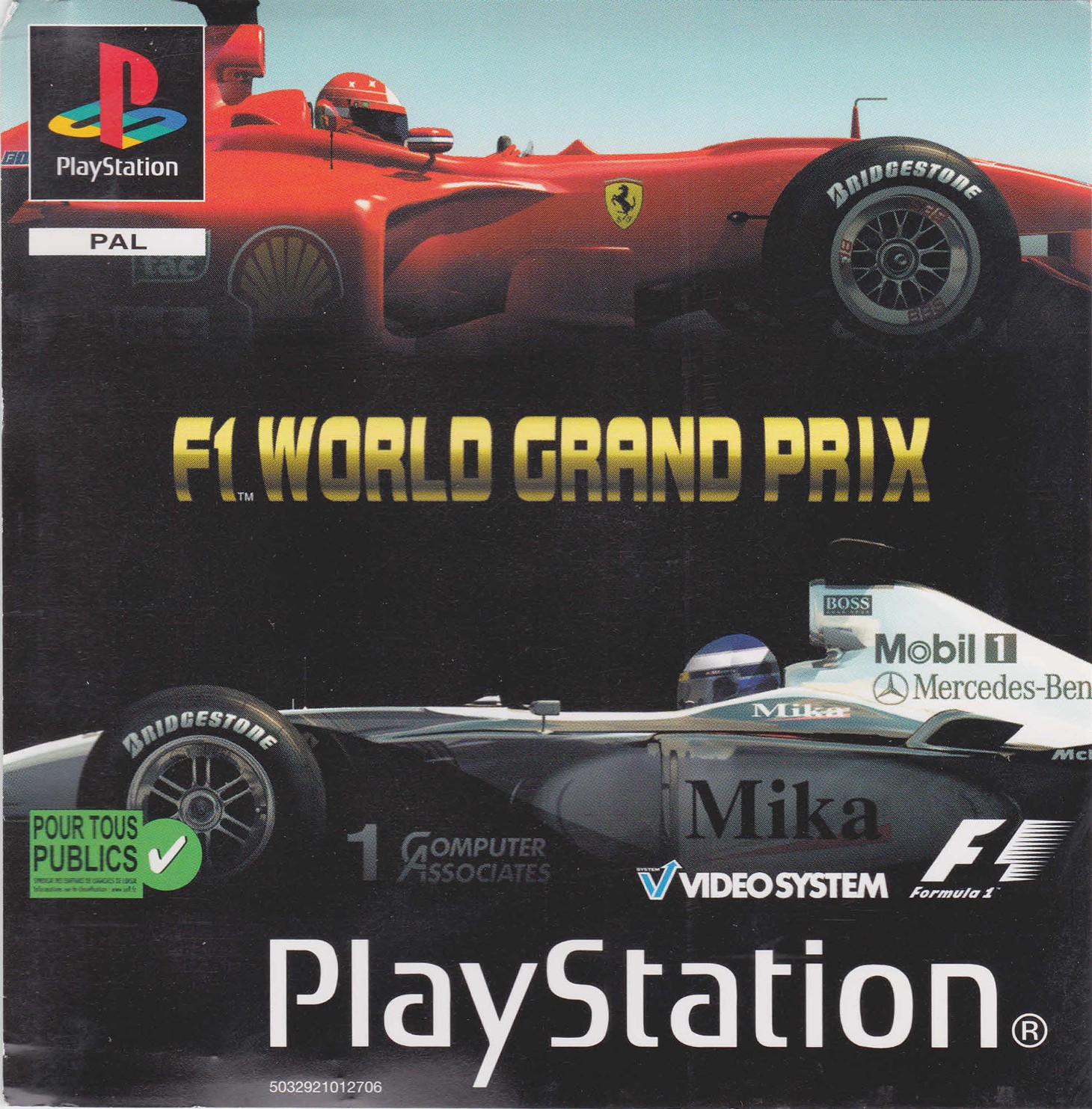 Portada de F1 World Grand Prix 2000 · PAL Francia