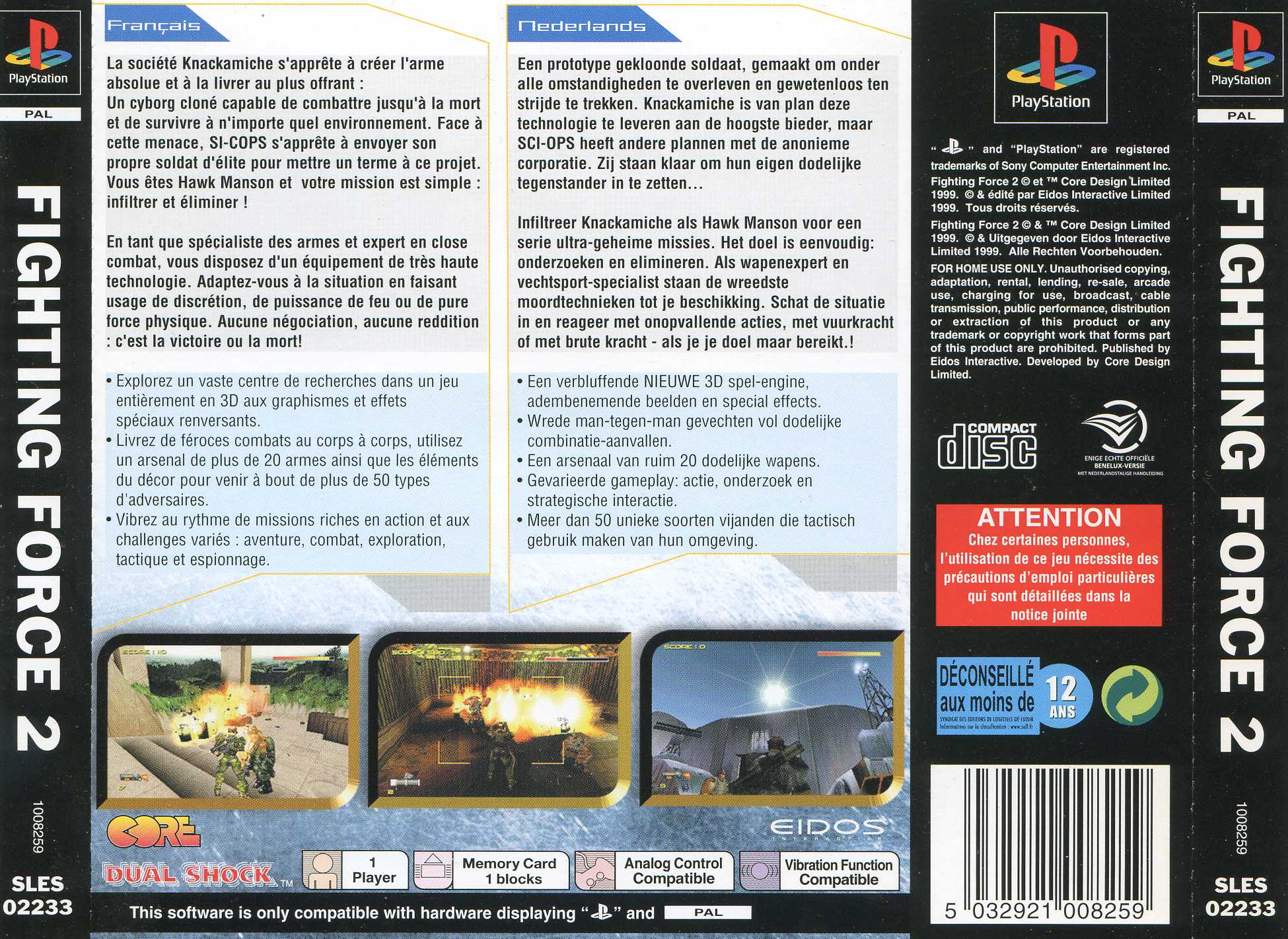 Contraportada de Fighting Force 2 · FR