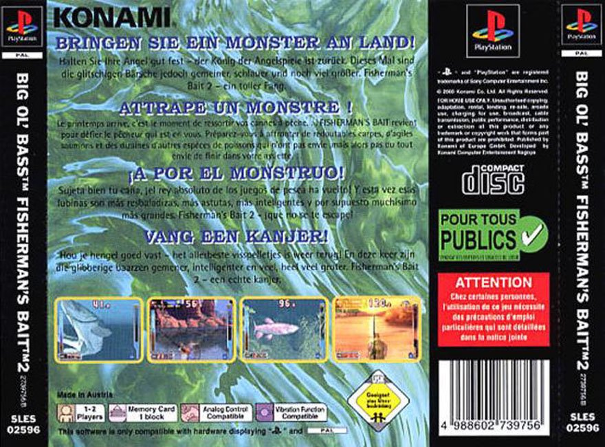 Contraportada de Fisherman's Bait 2 Big Ol' Bass · EU