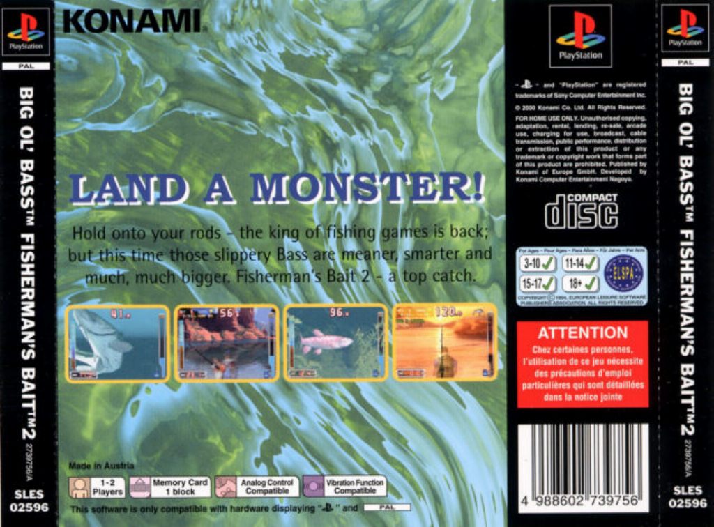 Contraportada de Fisherman's Bait 2 Big Ol' Bass · EU