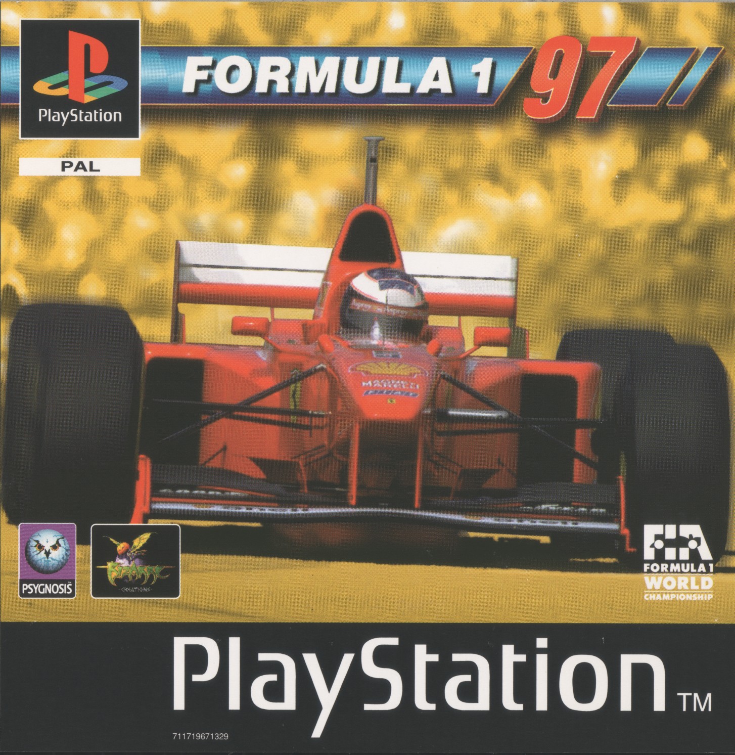 Portada de Formula 1 97 · PAL Europa