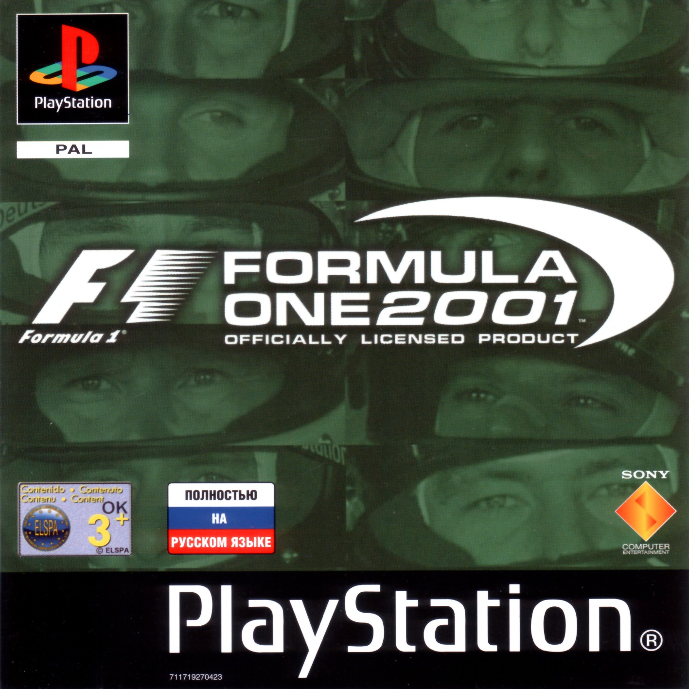 Portada de Formula One 2001 · PAL Rusia