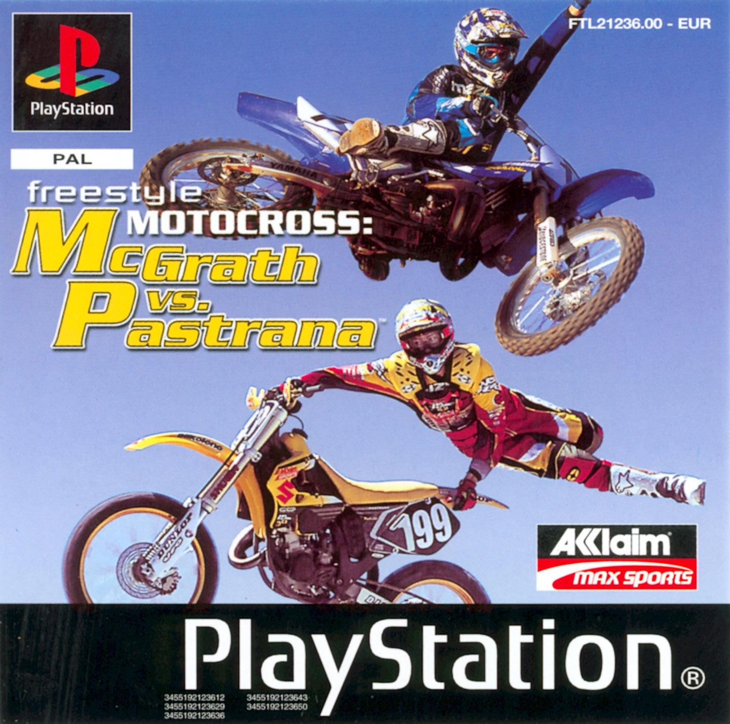 Portada de Freestyle Motocross McGrath vs. Pastrana · EU