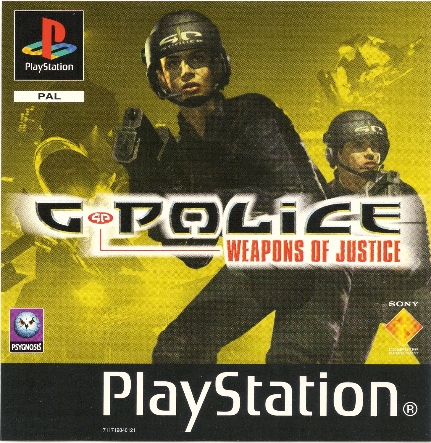 Portada de G-Police - Weapons of Justice · PAL Francia