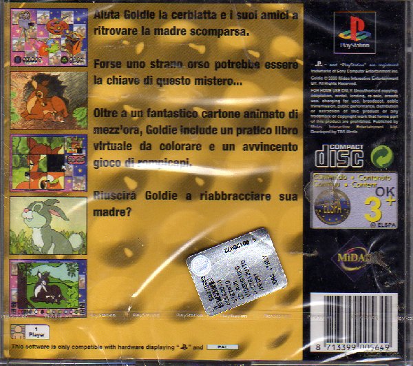 Contraportada de Goldie · IT