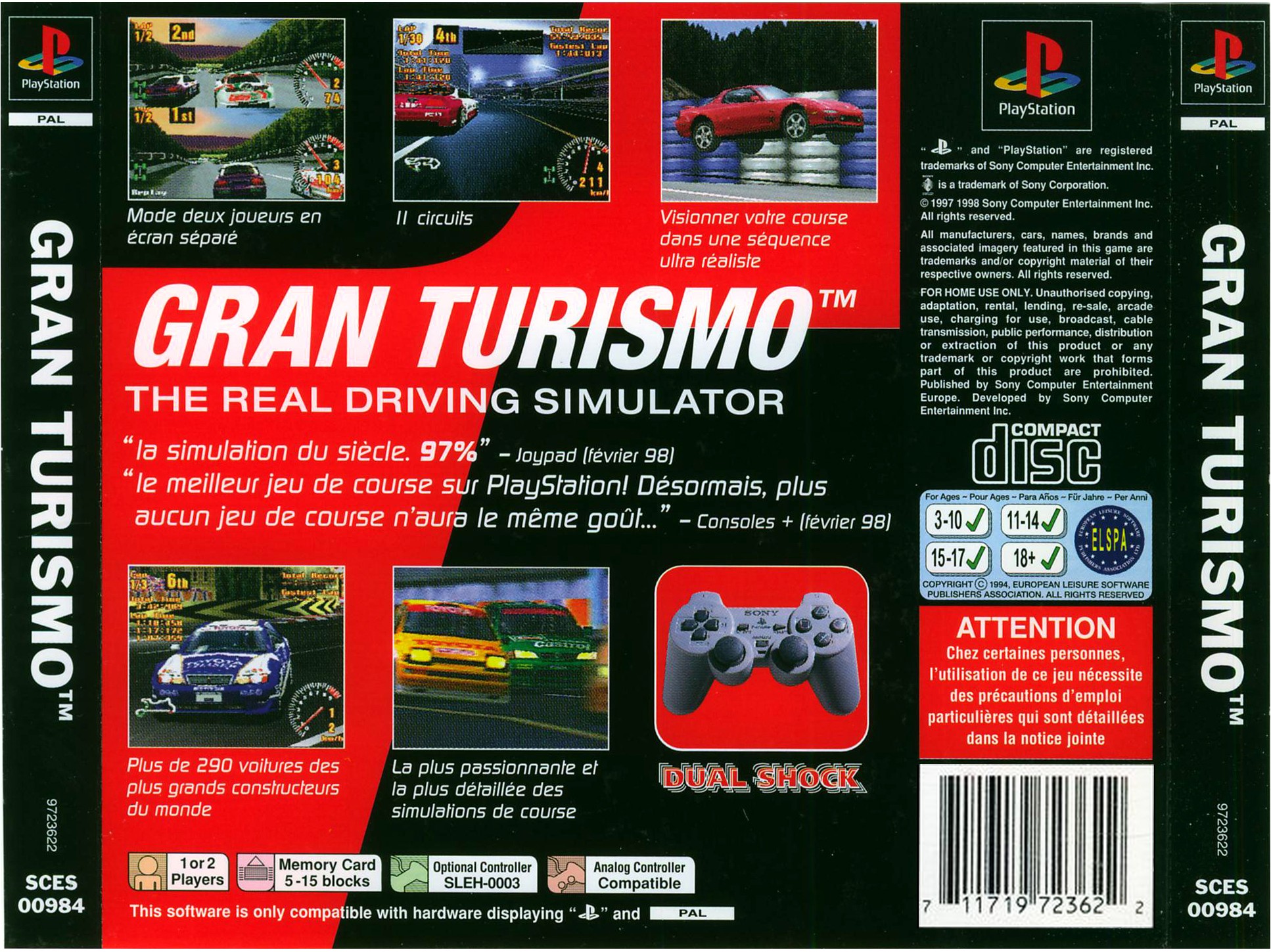 Contraportada de Gran Turismo · FR