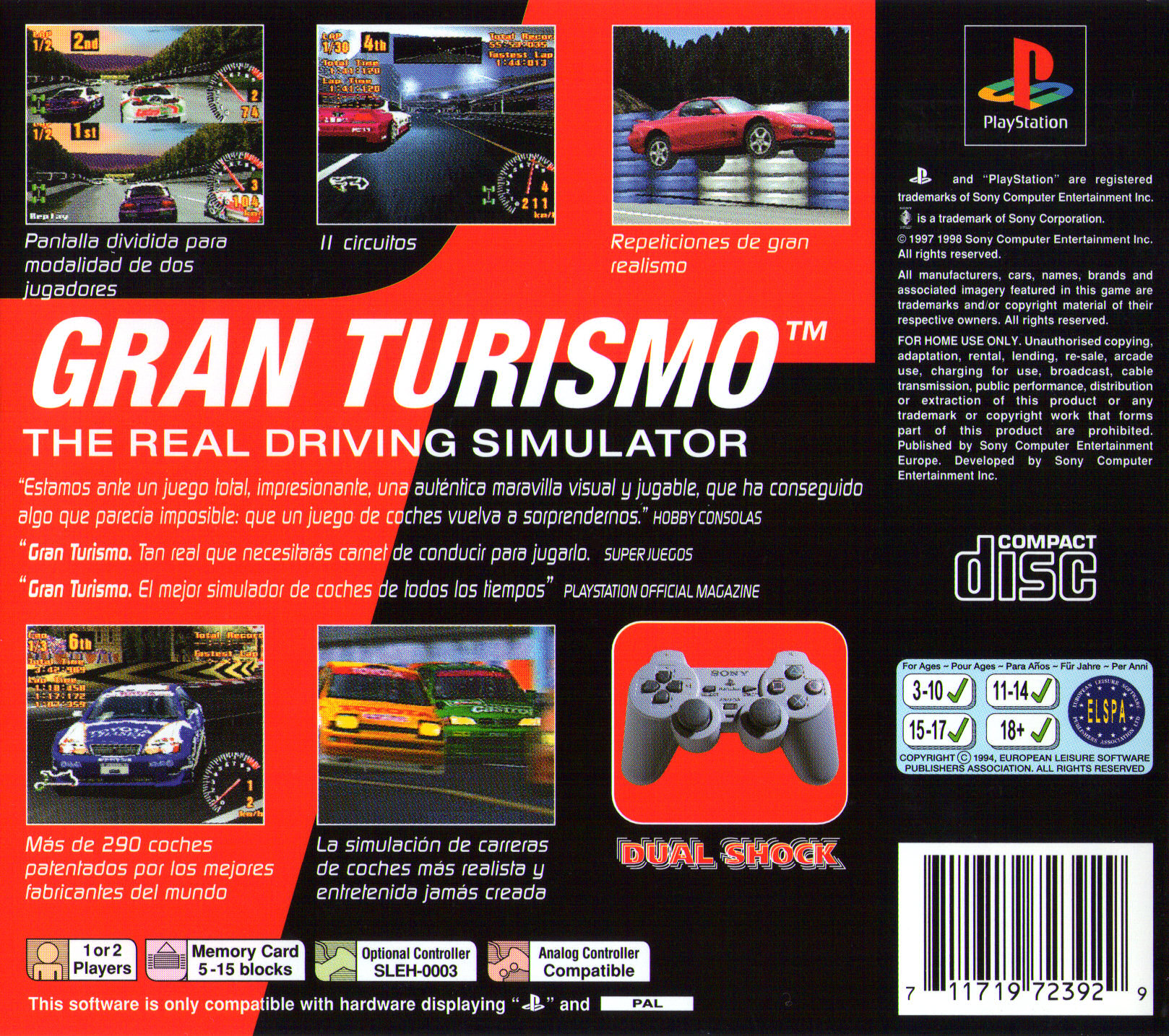 Contraportada de Gran Turismo · ES