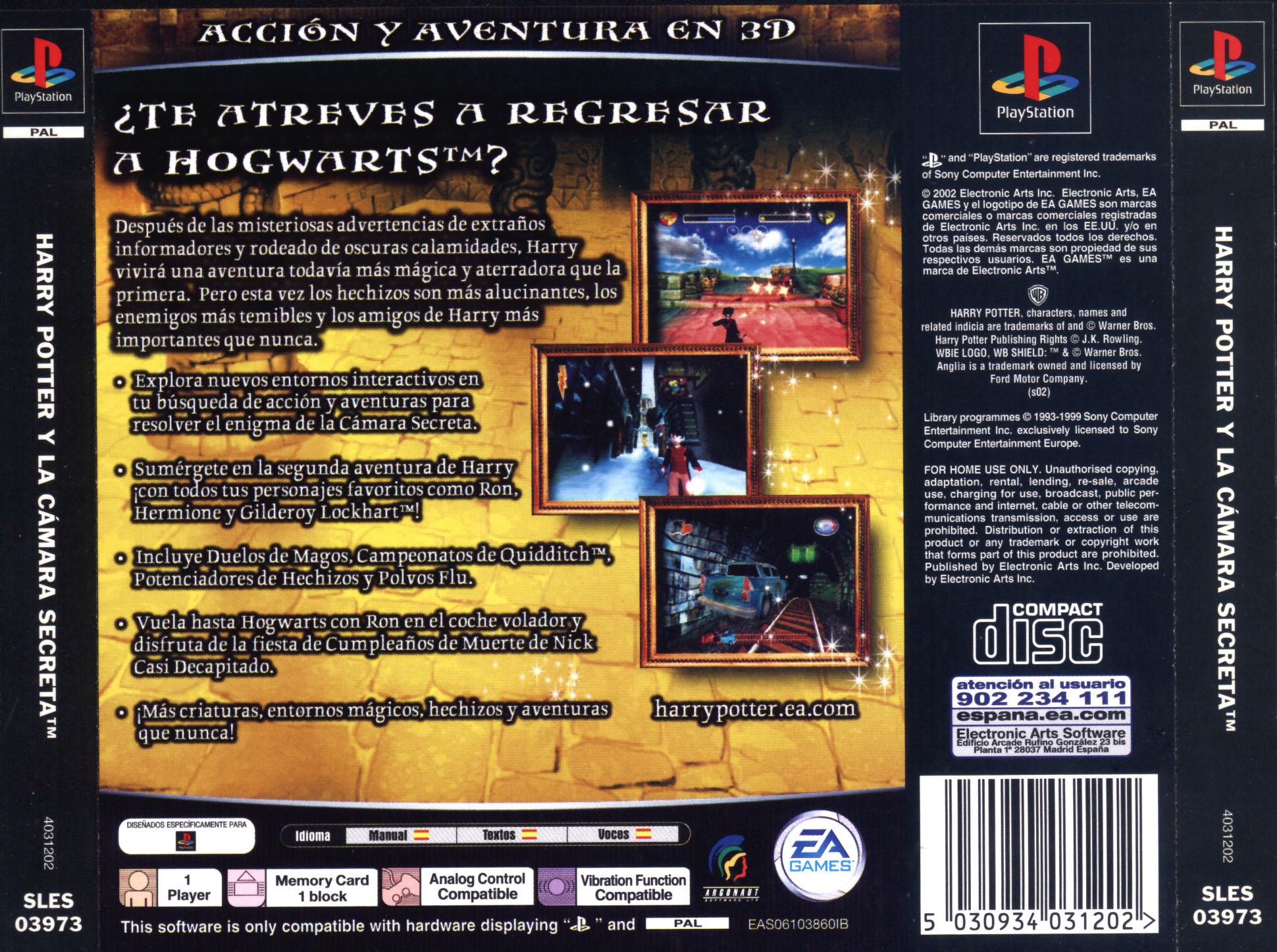 Contraportada de Harry Potter y la Cámara Secreta · ES