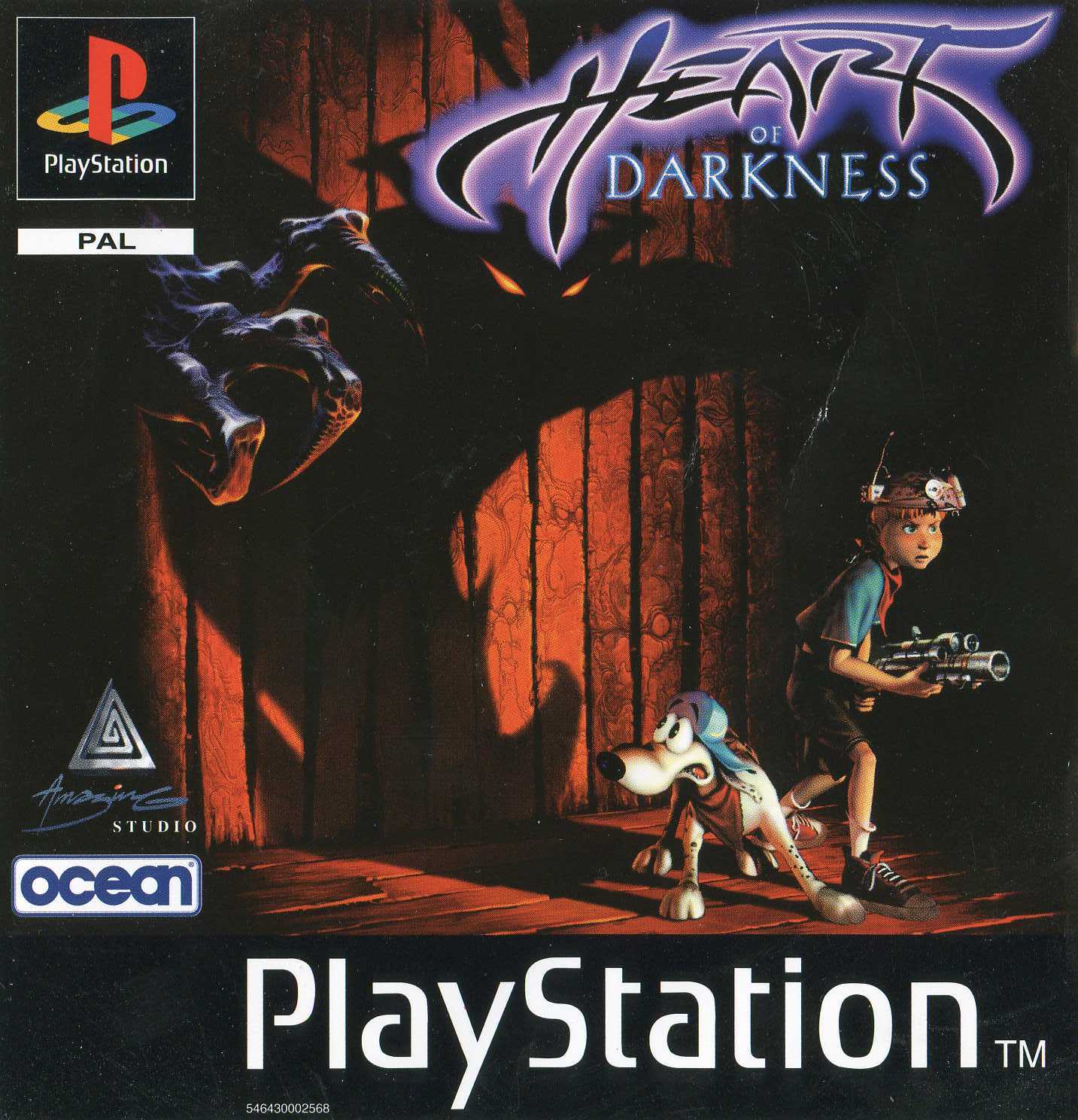 Portada de Heart of Darkness · PAL Francia