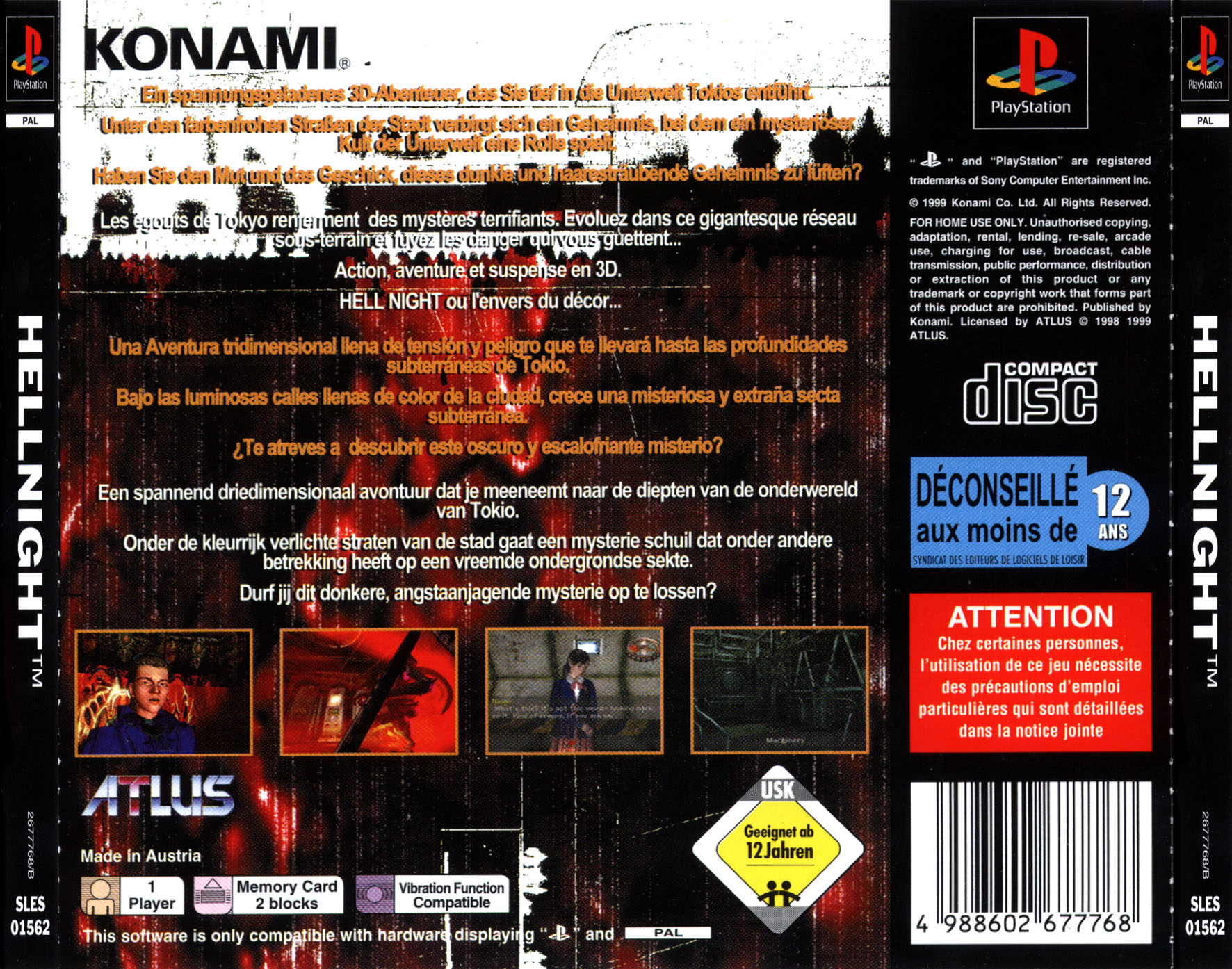 Contraportada de Hellnight · EU
