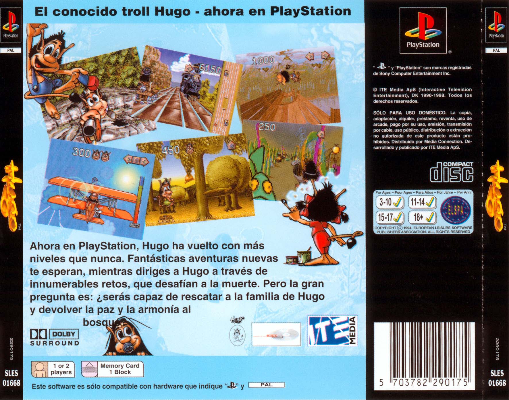 Contraportada de Hugo · ES