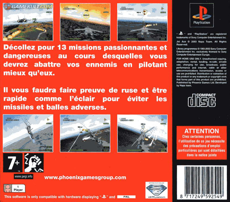 Contraportada de Jet Ace · FR