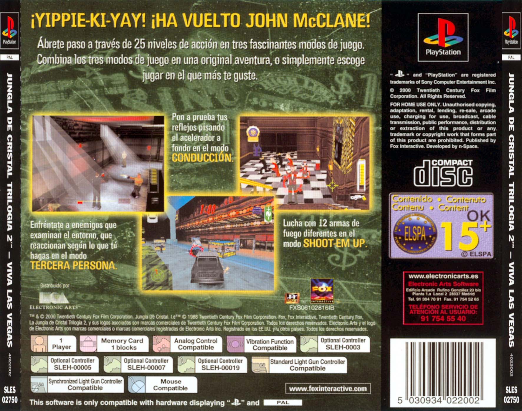 Contraportada de Jungla de Cristal Trilogía 2 - Viva Las Vegas · ES