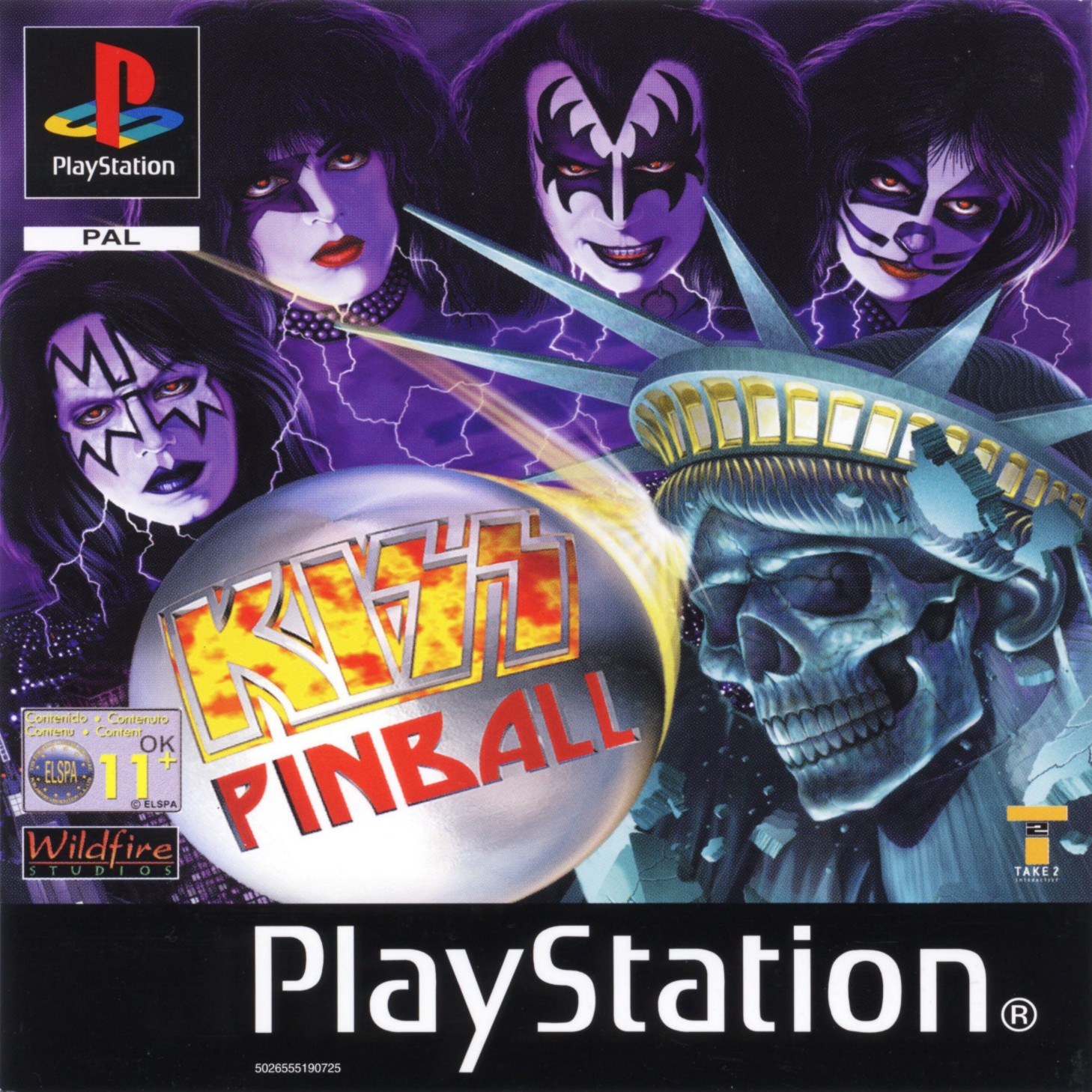 Portada de KISS Pinball · EU