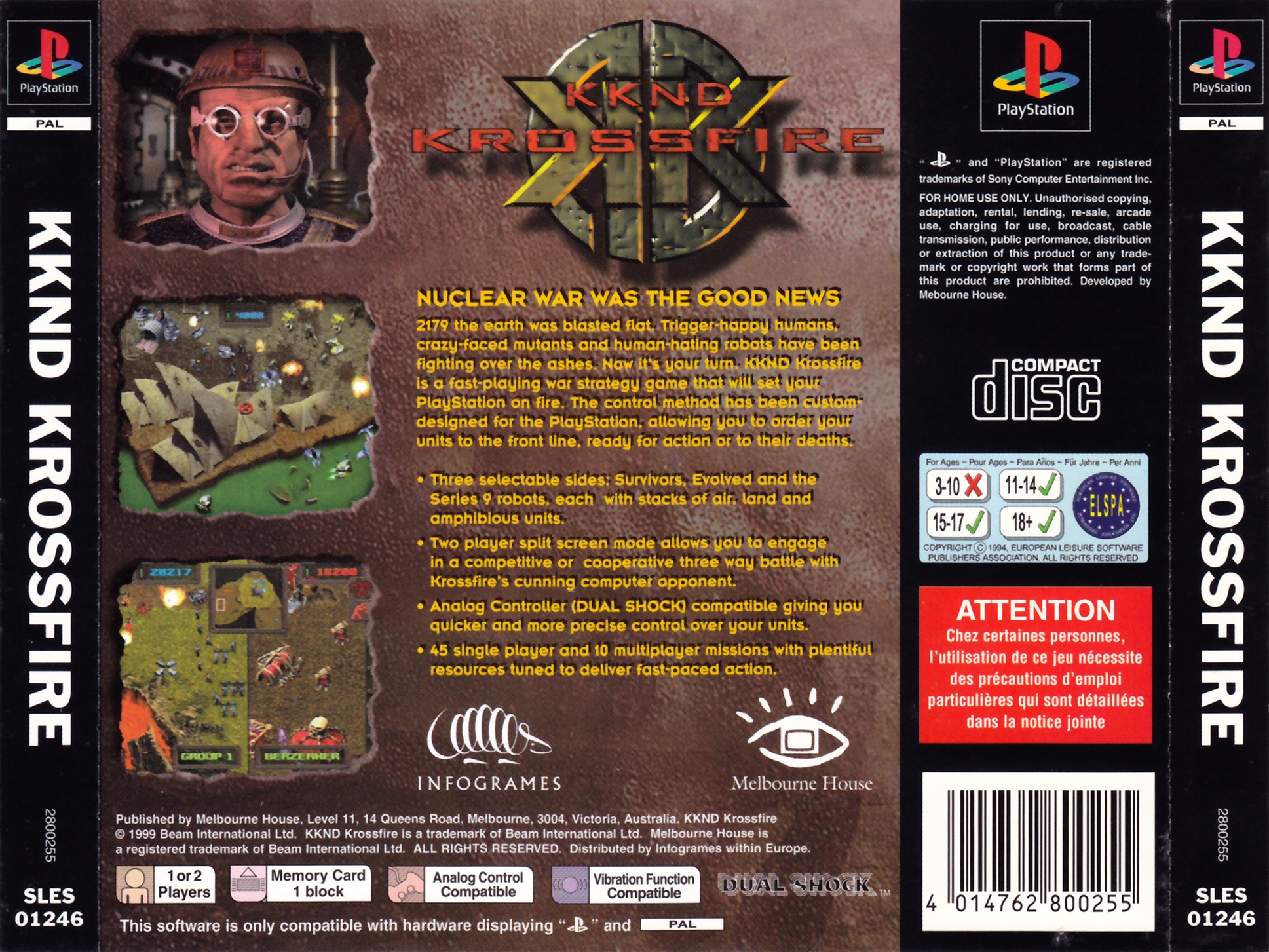 Contraportada de KKND - Krossfire · EU