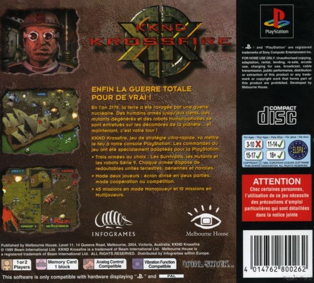 Contraportada de KKND - Krossfire · FR