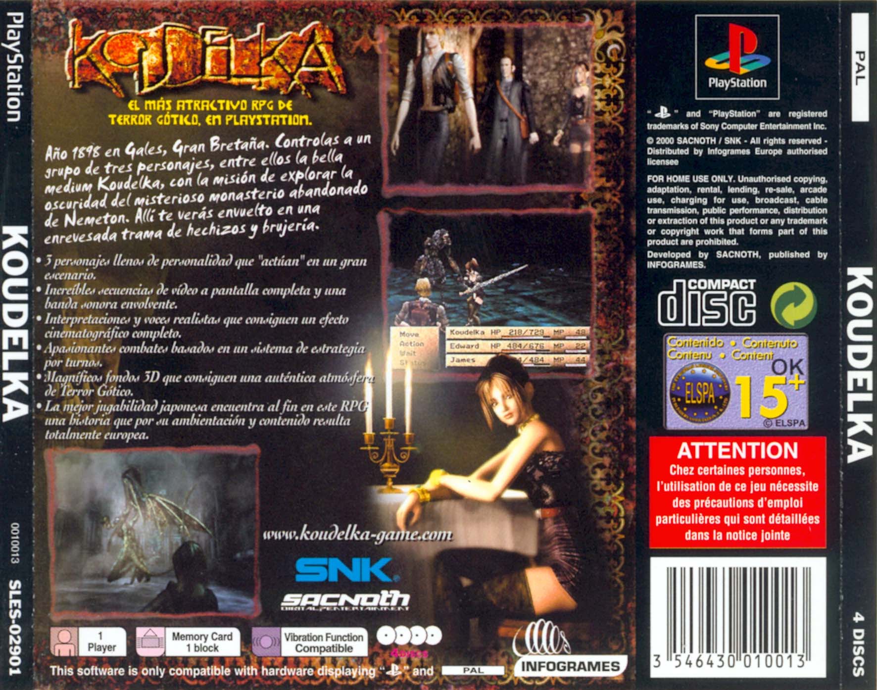Contraportada de Koudelka · ES