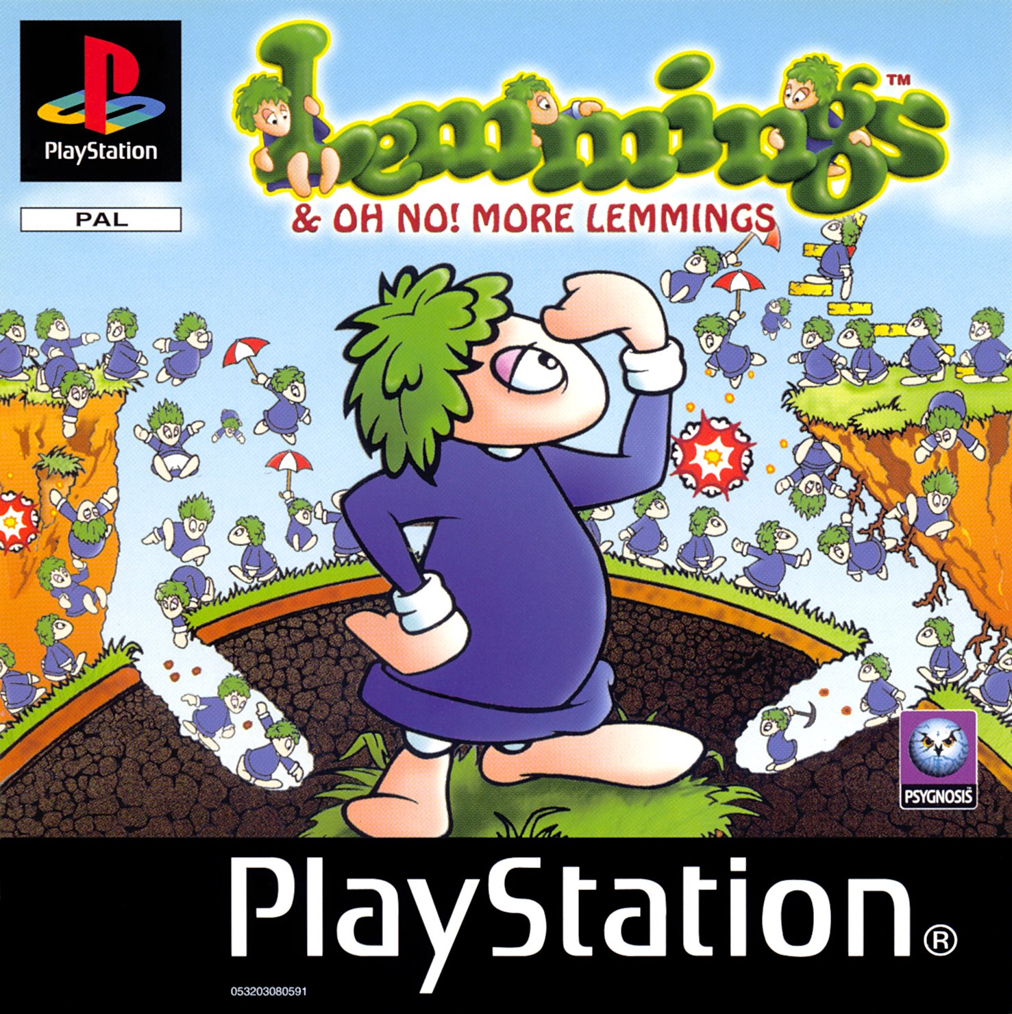Portada de Lemmings and Oh No More Lemmings · EU