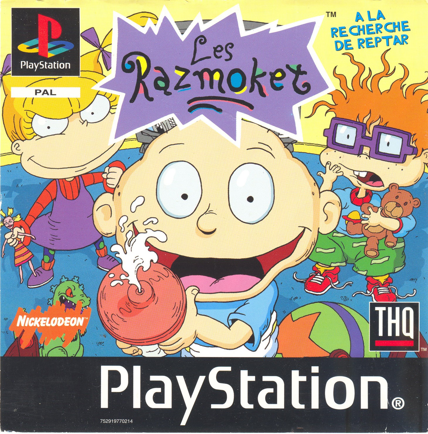 Portada de Les Razmoket - A la Recherche de Reptar · PAL Francia