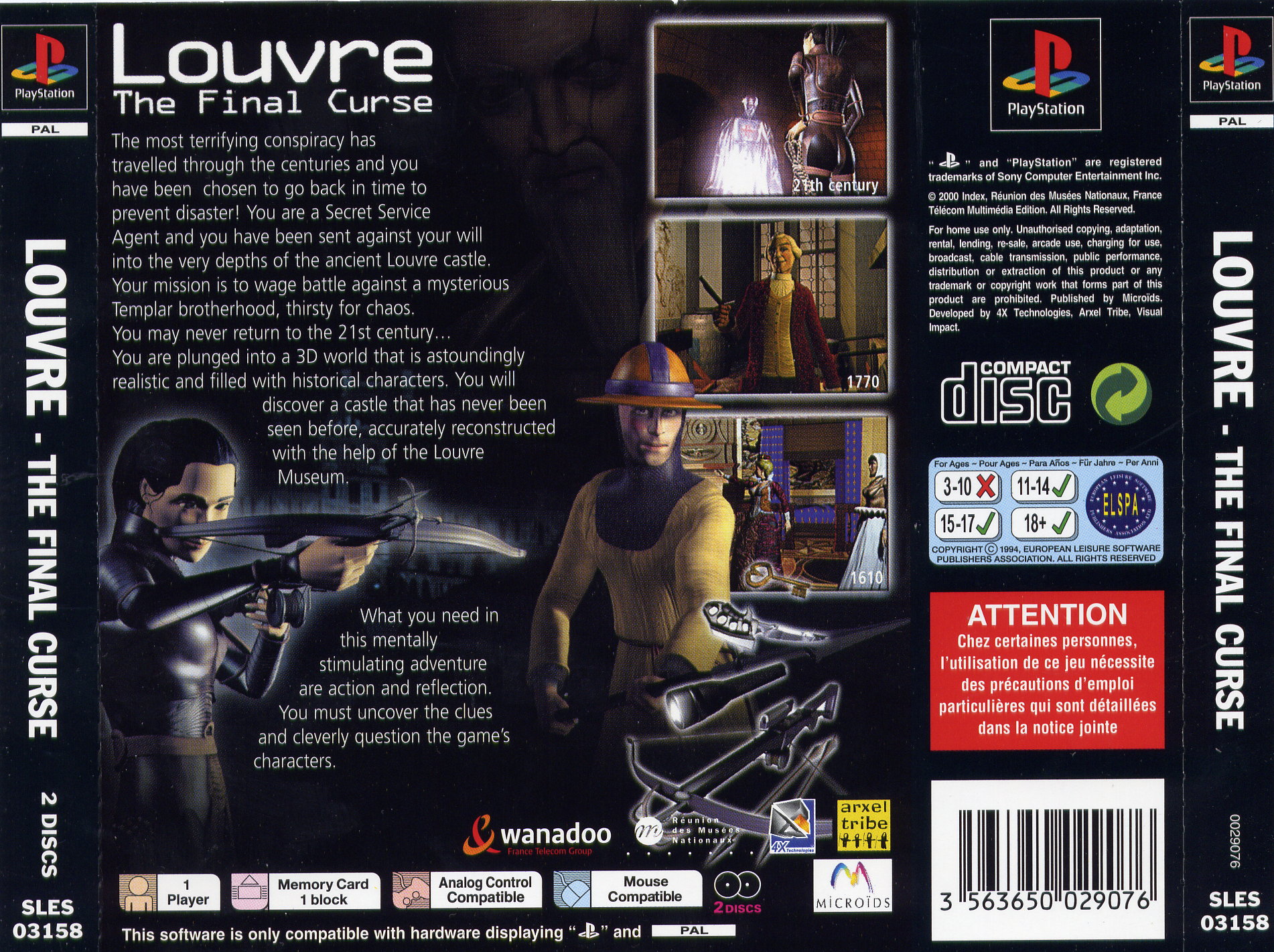 Contraportada de Louvre - The Final Curse · EU