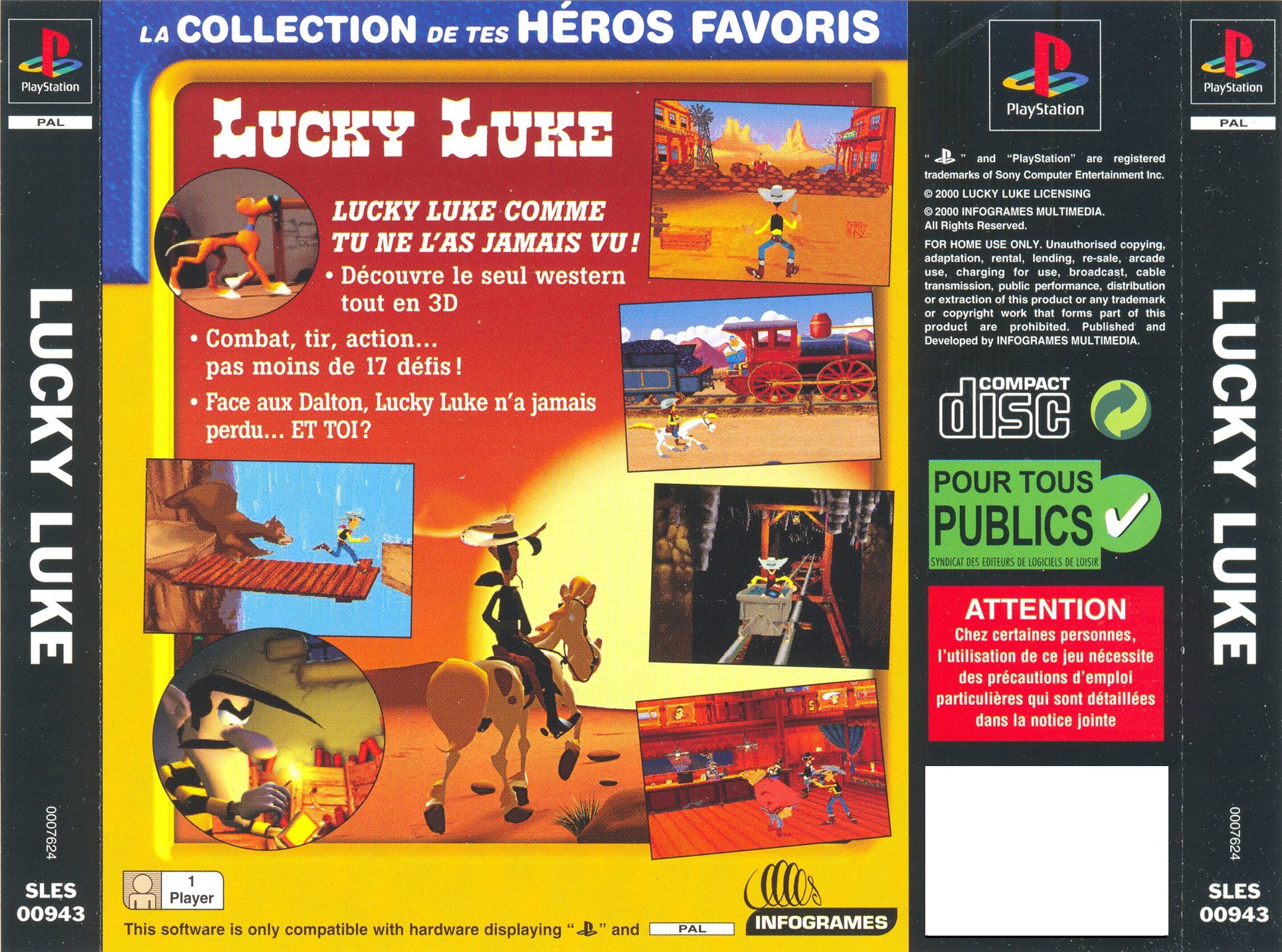 Contraportada de Lucky Luke · FR