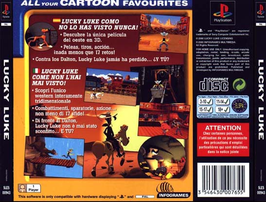 Contraportada de Lucky Luke · ES