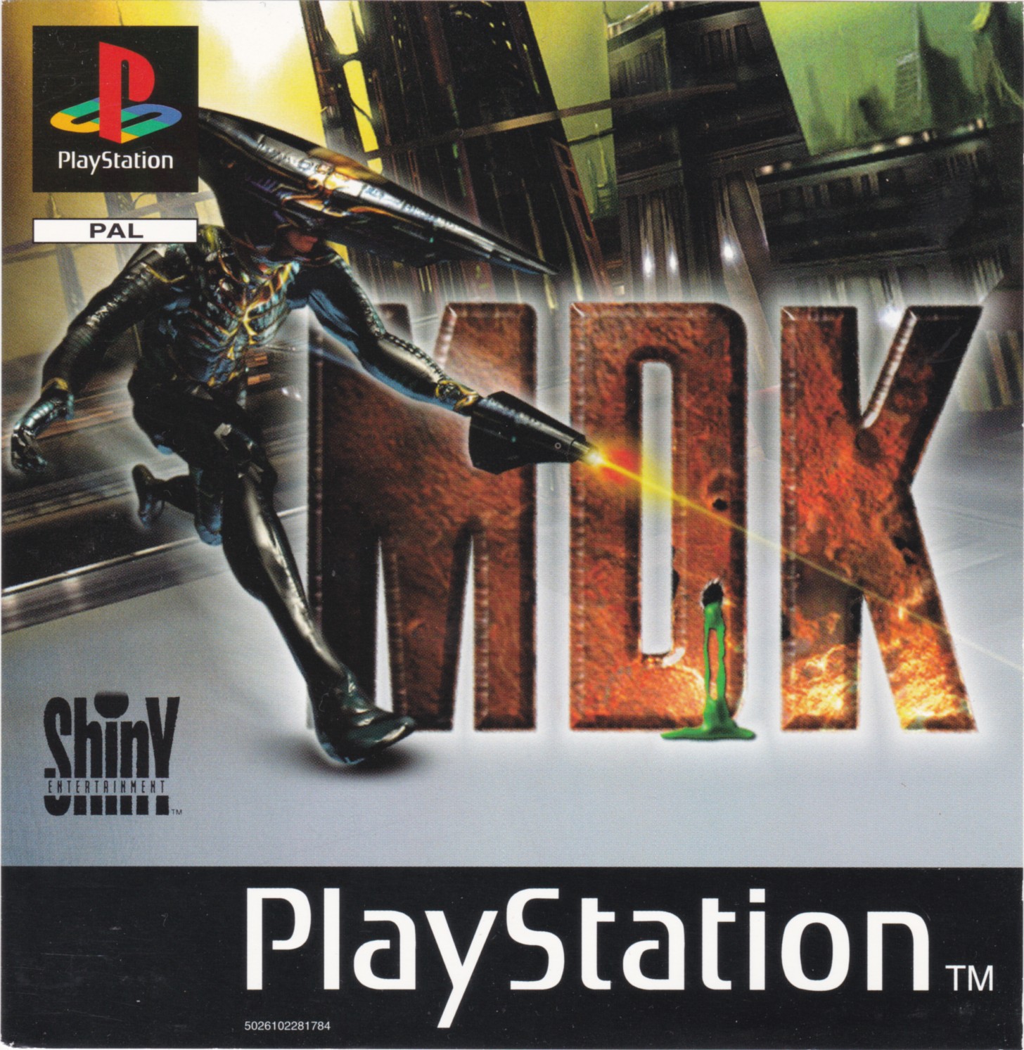 Portada de MDK · PAL Europa