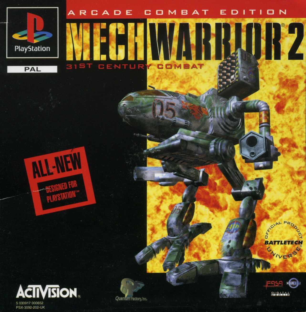 Portada de MechWarrior 2 · PAL Europa