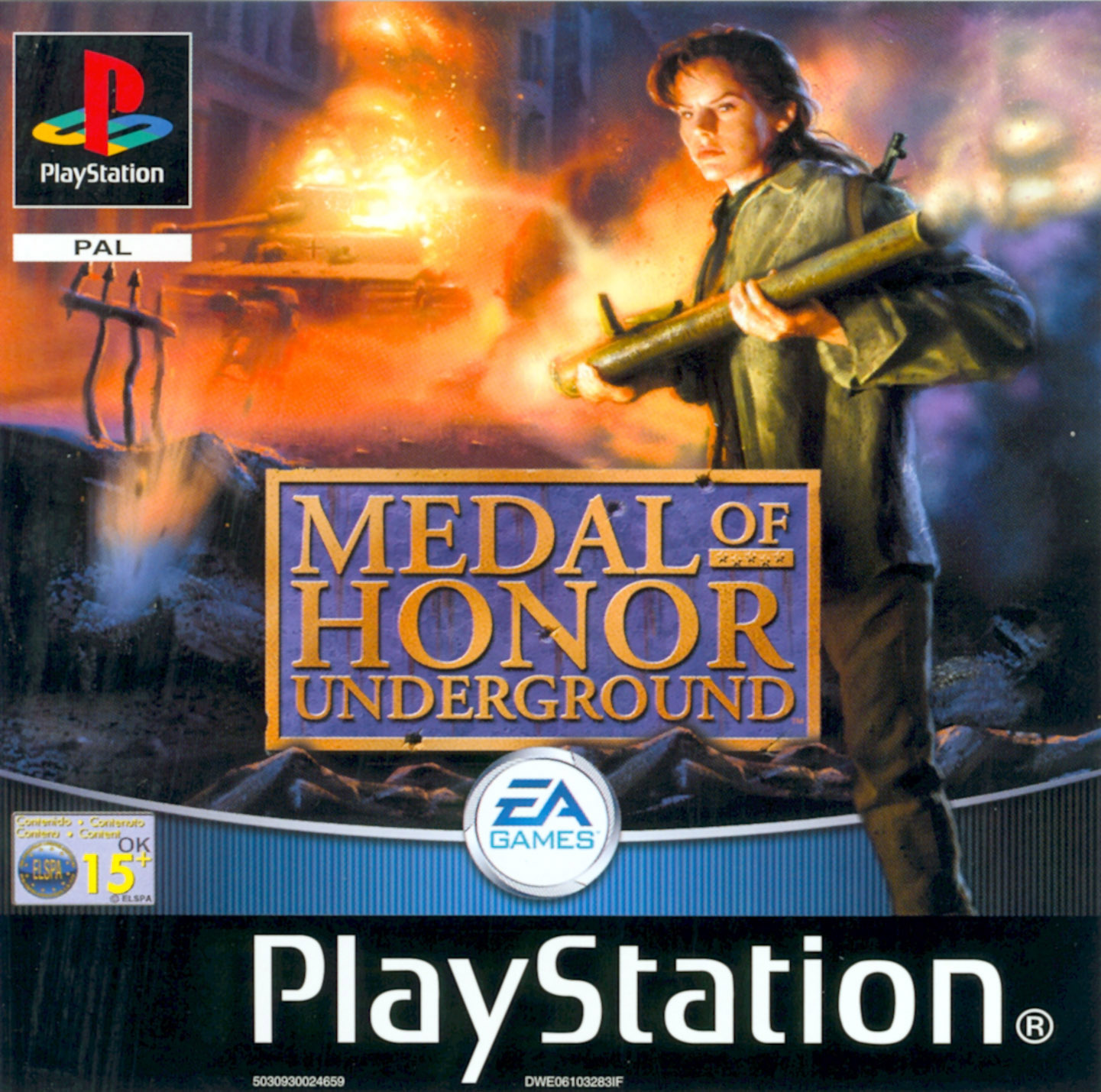 Portada de Medal of Honor Underground · PAL Europa