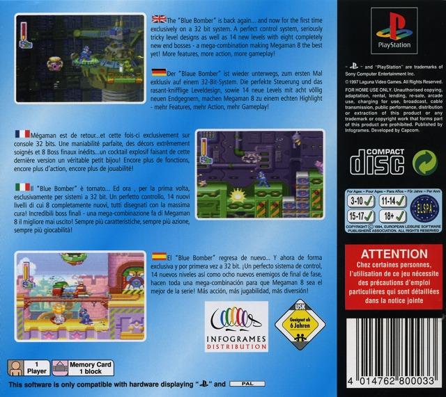 Contraportada de Mega Man 8 · EU